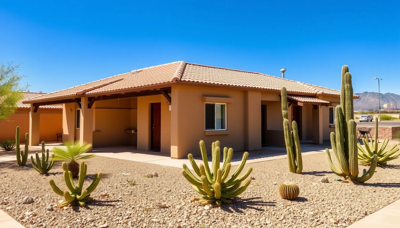 Southwestern-style casita rental property with a small courtyard in the Verde Valley near Sedona, Arizona